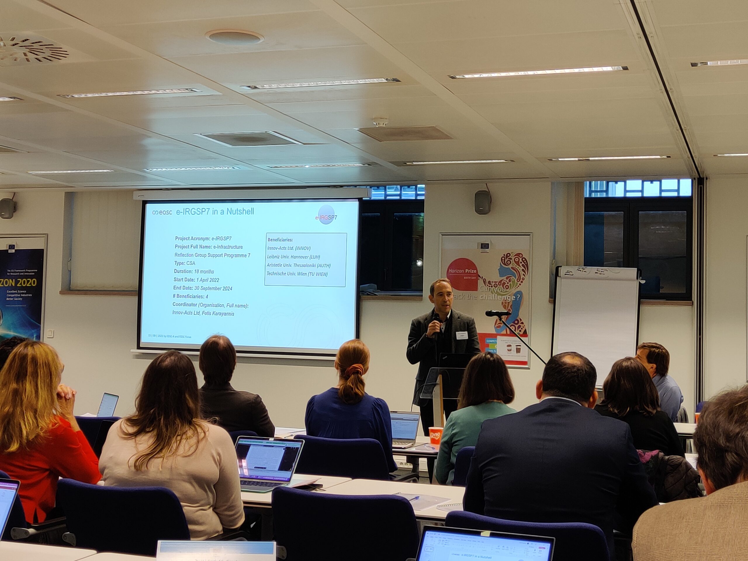 e-IRGSP7 participated in the Horizon Europe EOSC projects coordination meeting in Brussels